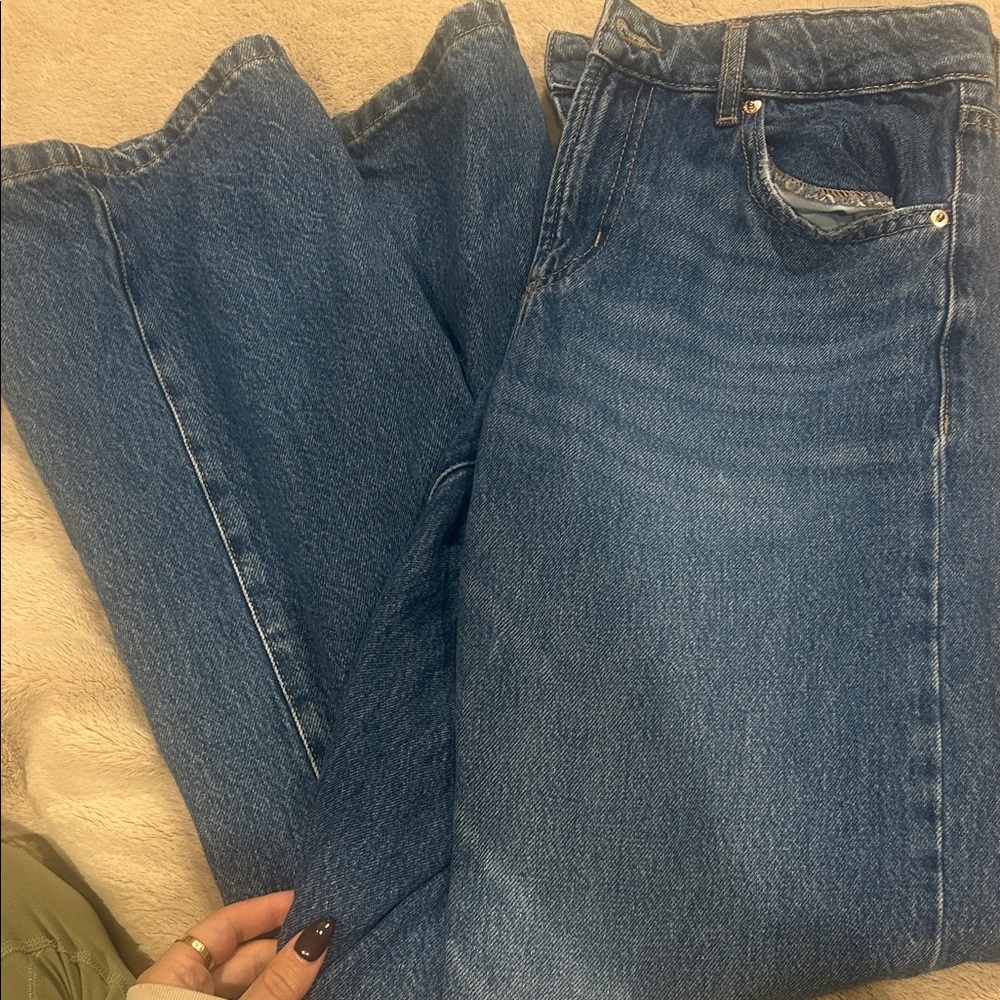 Garage Blue Straight Leg Women's Jeans